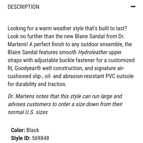 Dr. Martens Blaire Sandal 🖤 - Picture 9 of 9